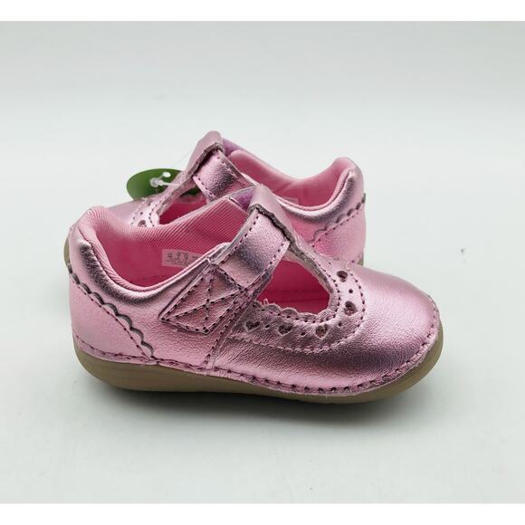 Stride Rite Girls Adira Flat Size 4 Pink Fuchsia Toddler Shoe Mary Jane NIB - Picture 4 of 11